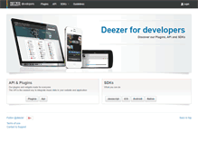 Tablet Screenshot of developers.deezer.com